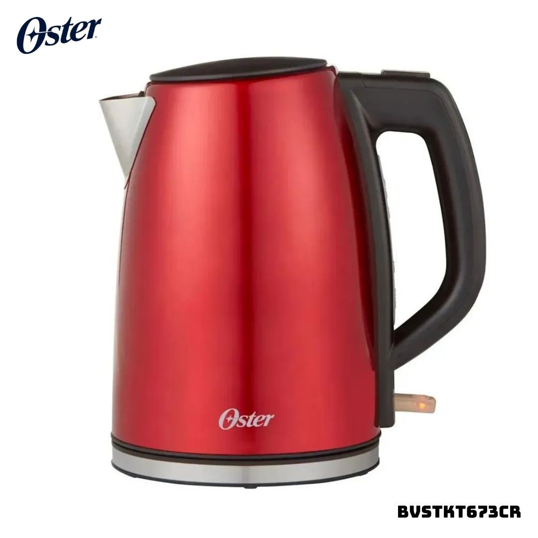 HERVIDOR ELECTRICO OSTER ACERO INOXIDABLE 1.7 L ROJO - BVSTKT673CR